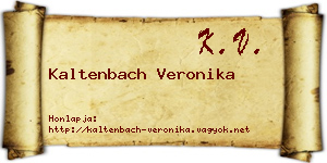 Kaltenbach Veronika névjegykártya