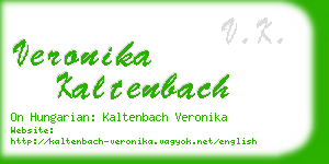 veronika kaltenbach business card